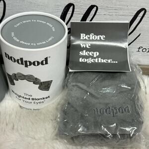 nodpod Weighted Blanket For Your Eyes Sleep Mask Wisteria Fossil Gray New in Box